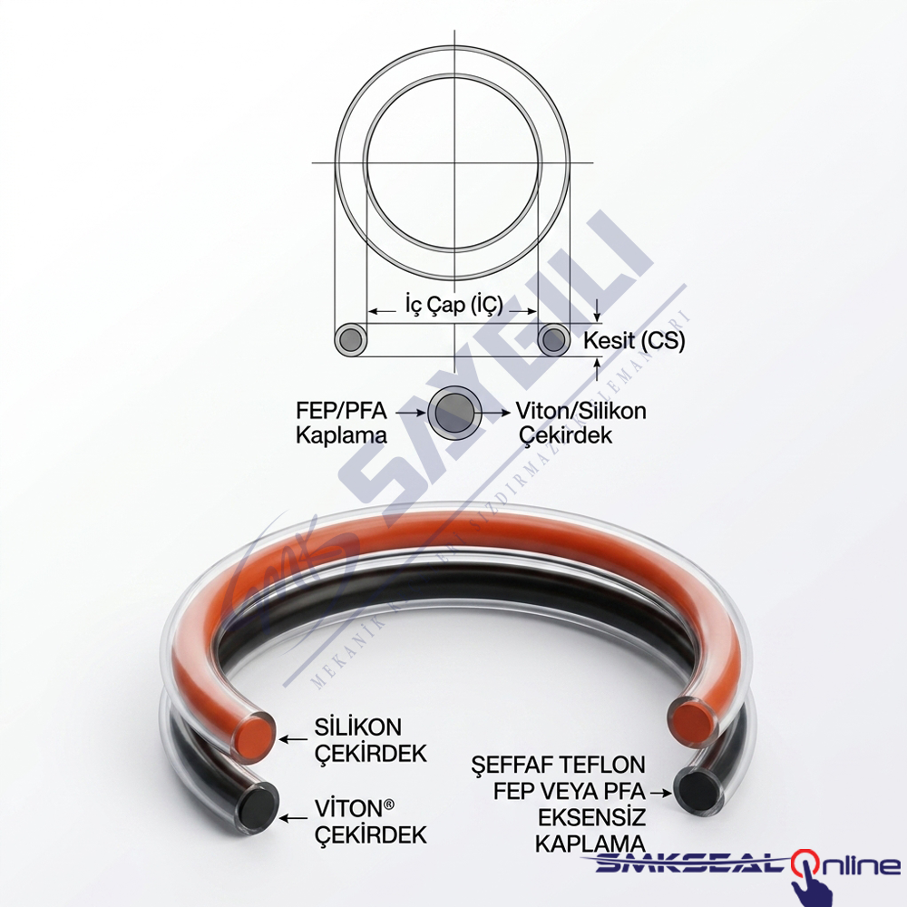 032,92 x 003,53  FEP VİTON O-RING