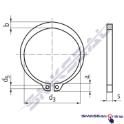 471/050 INOX - MİL SEGMANI PASLANMAZ