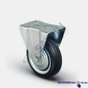 EK 02 SPR 100X35 Sabit Tablalı Burçlu Kauçuk EMES Teker