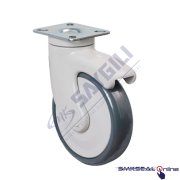EC 01 MBT 100X32 Döner Tablalı Bilyalı Termoplastik Kauçuk EMES Hastahane Tekeri