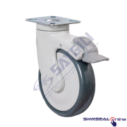 EC 01 MBT 100X32 F Döner Tablalı Bilyalı Termoplastik Kauçuk EMES Hastahane Tekeri - SMKSEALONLINE