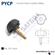 Ø63 M10X50mm PYCP 631050 PLASTİK YONCA CIVATALI PİRİNÇ
